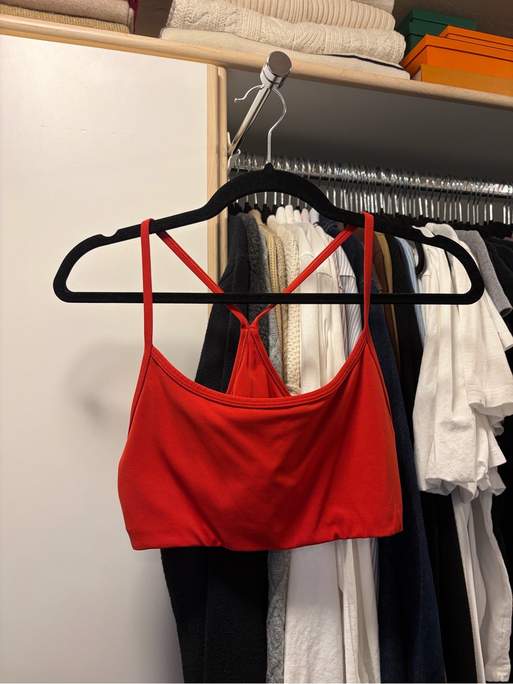 Red Vuori Bralette Crop Top